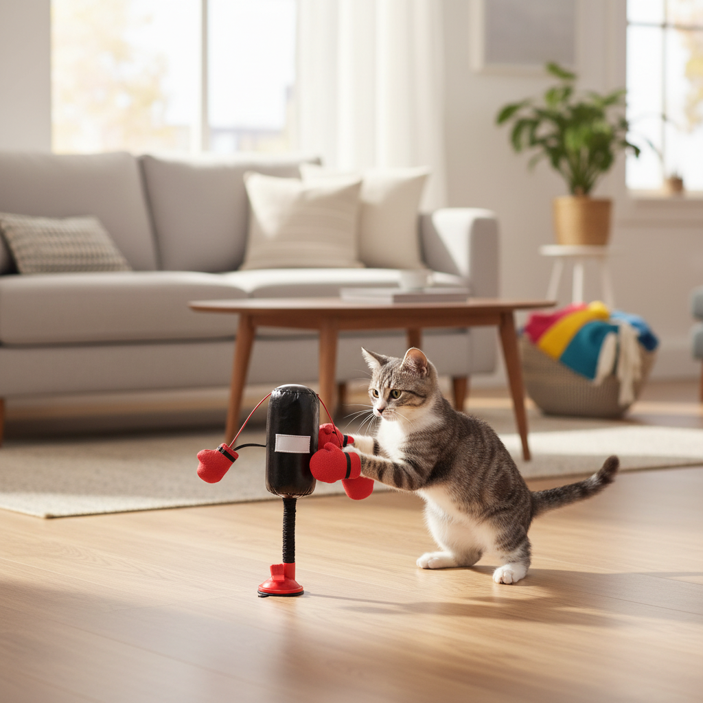 KittyKombat Feline Punching Bag Mini